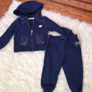 Juicy couture baby/toddler girl 2pc sweat suit